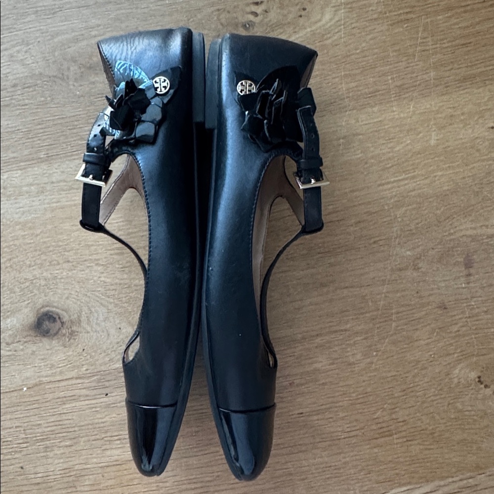 Tory Burch Leather Mary Jane Flats Size 9 - Picture 4 of 9